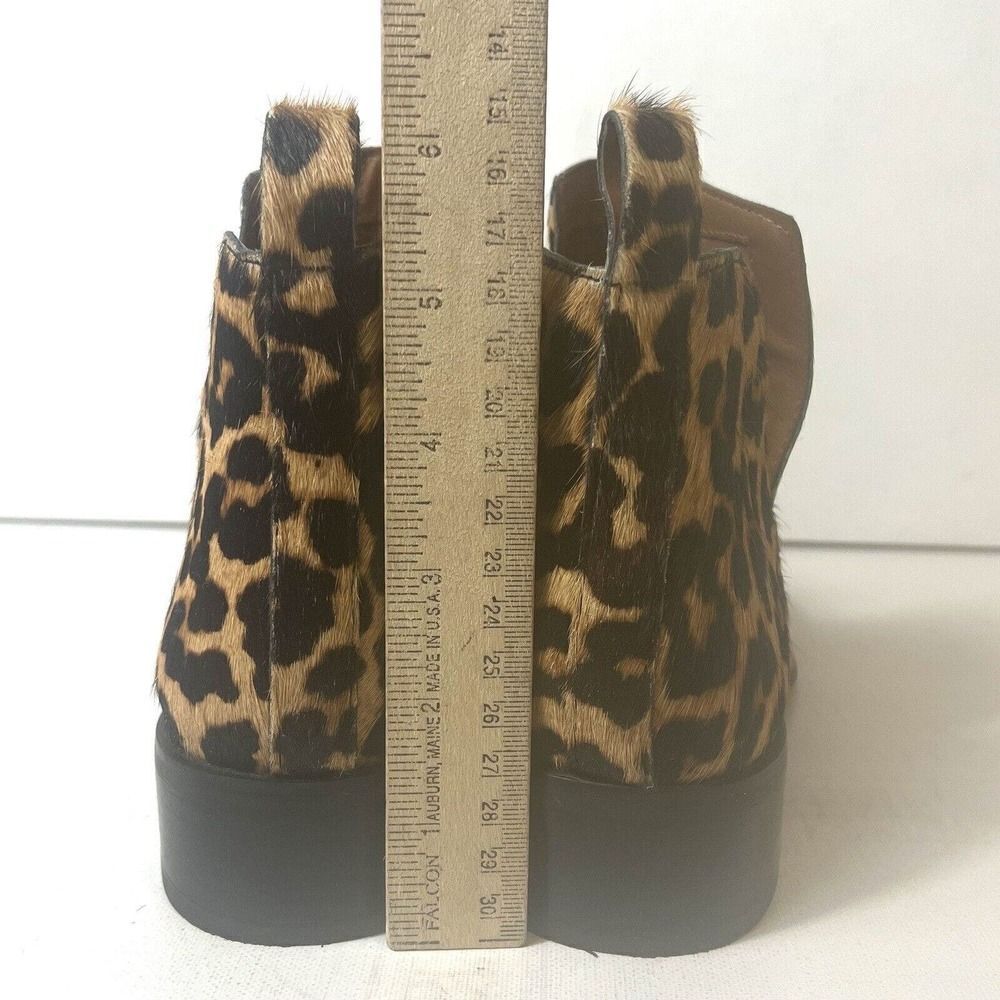 Franco Sarto Leopard Print Ankle Boots - Picture 9 of 11